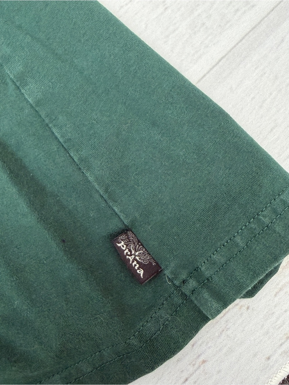 prAna Organic Cotton Green Boho Graphic Dress M - Picture 3 of 7